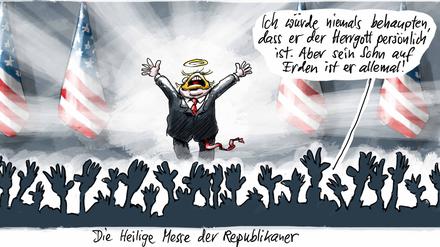 Eine Trump-Karikatur aus dem aktuellen Stuttmann-Jahresrückblick.