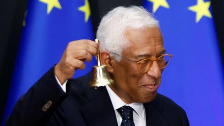 Der neue Präsident des Europäischen Rates António Costa während der feierlichen Übergabe durch den scheidenden Präsidenten Charles Michel in Brüssel, 29. November 2024.