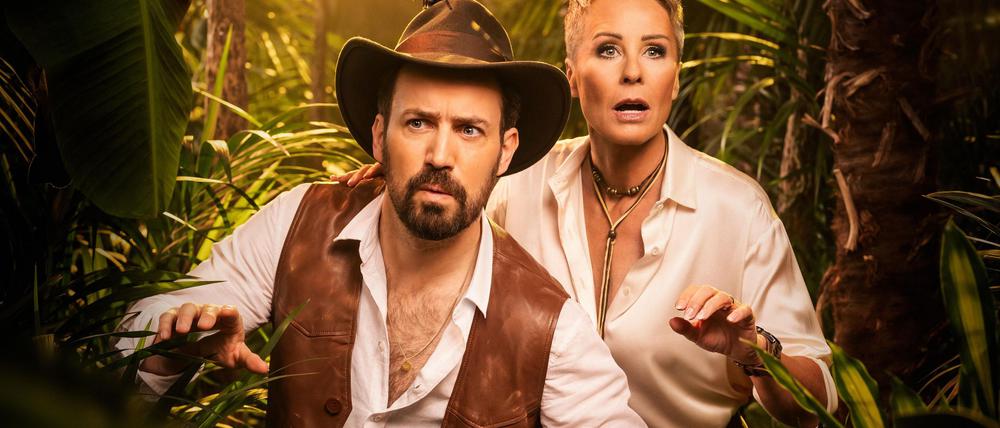 Jan Köppen und Sonja Zietlow auf einem Bild zur RTL-Show „Ich bin ein Star - Showdown der Dschungel-Legenden“. (Archivbild)