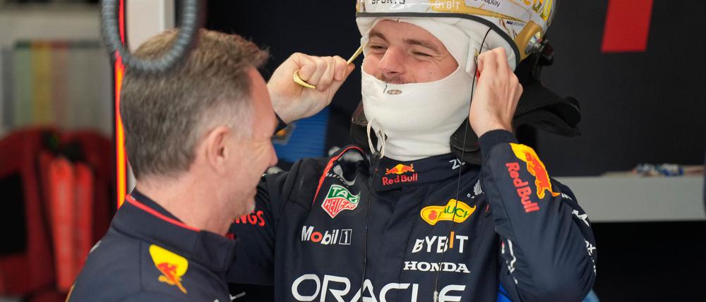 Weltmeister Max Verstappen hat sich auch von der Titelparty in Las Vegas bis in die Morgenstunden erholt.