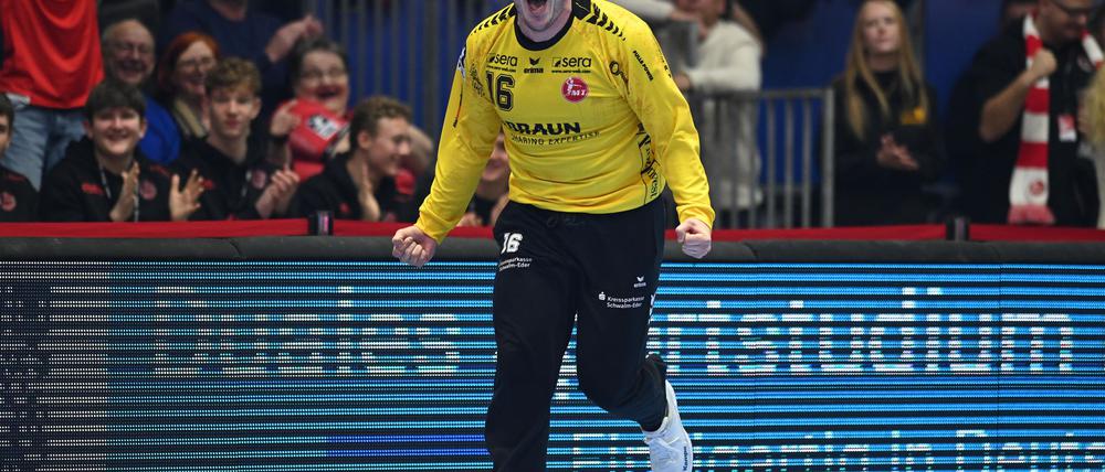 Torwart Nebojsa Simic war der Matchwinner für die MT Melsungen.