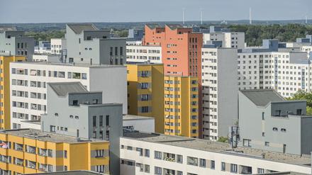 Wohnhäuser, Wilhelmsruher Damm, Märkisches Viertel, Reinickendorf, Berlin, Deutschland