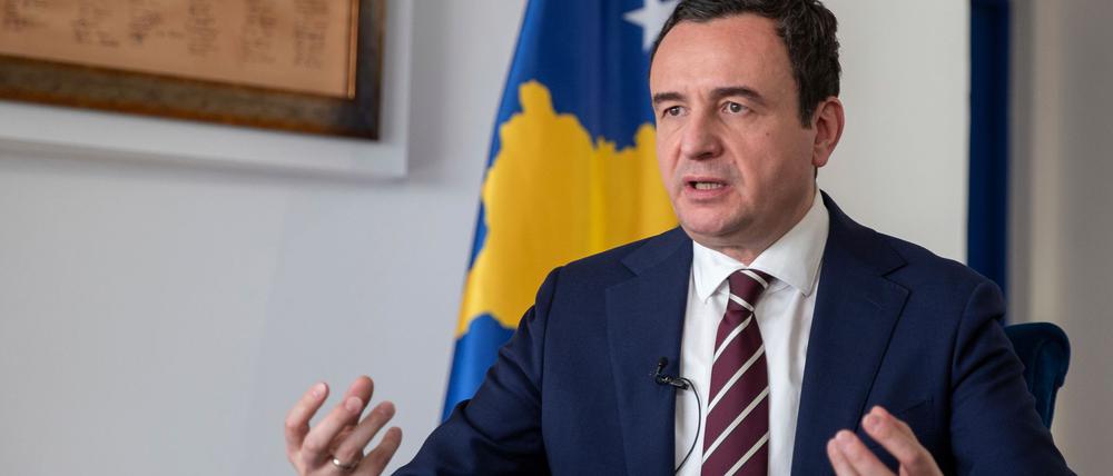 Durch den Schaden an einem Wasserkanal sei die Stromversorgung in Teilen des Kosovo in Gefahr, warnt Regierungschef Albin Kurti.