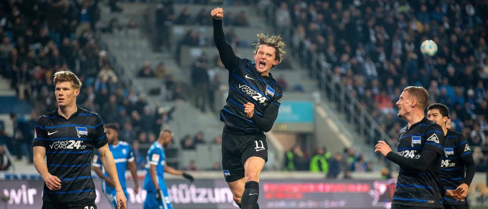 Auf dem Weg nach oben. Fabian Reese feierte in Magdeburg sein lange ersehntes Comeback für Hertha BSC.