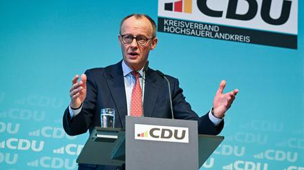 Der CDU-Chef und Kanzlerkandidat der Union, Friedrich Merz.