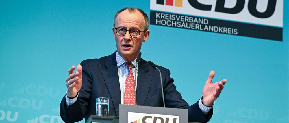 Der CDU-Chef und Kanzlerkandidat der Union, Friedrich Merz.