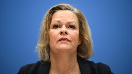 Die Bundesinnenministerin Nancy Faeser (SPD)