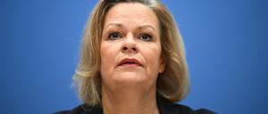 Die Bundesinnenministerin Nancy Faeser (SPD)