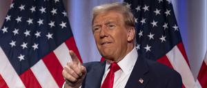Donald Trump, designierter Präsident der USA, droht den Brics-Staaten.