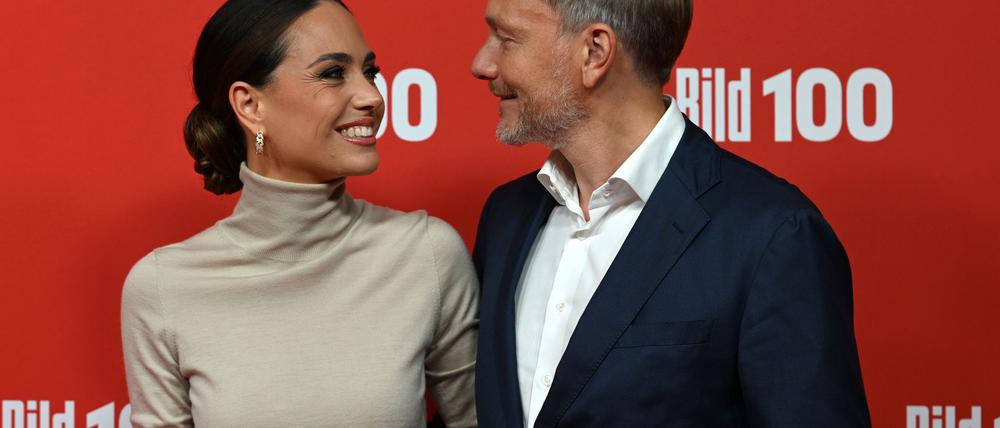 Christian Lindner und Franca Lehfeldt erwarten ihr erstes gemeinsames Kind. (Archivbild)