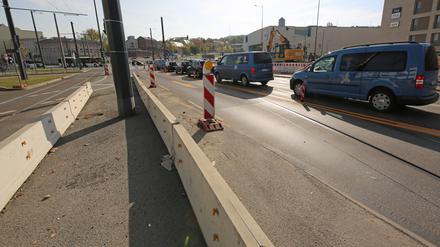 Die Bauarbeiten am Leipziger Dreieeck bleiben bestehen.