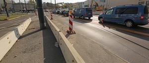 Strassenarbeiten / Verkehrsrichtungsänderungen Leipziger Dreieck Potsdam