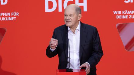 Olaf Scholz, Bundeskanzler und Spitzendkandidat der SPD für die Bundestagswahl 2025.