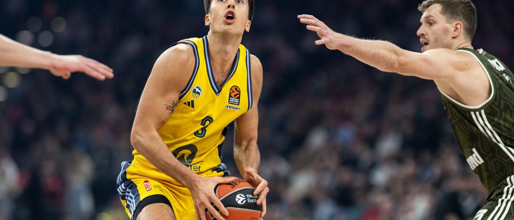 Matteo Spagnolo war gegen Ludwigsburg bester Berliner Werfer