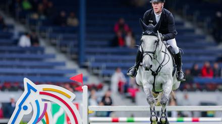 Marcus Ehning ritt beim Weltcup in Madrid mit Revere in zwei Runden fehlerfrei. 
