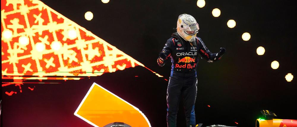 Der Champion obenauf