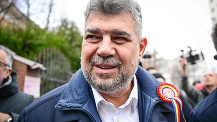 Rumäniens Premier Marcel Ciolacu, Chef der Sozialdemokraten.  