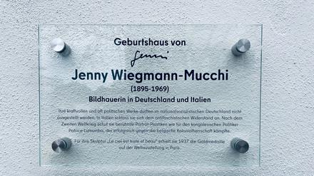 Jenny Wiegmann-Mucchi Gedenktafel Breite Straße Altstadt Spandau