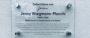 Jenny Wiegmann-Mucchi Gedenktafel Breite Straße Altstadt Spandau