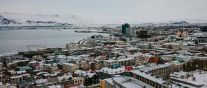 Islands Hauptstadt Reykjavik.