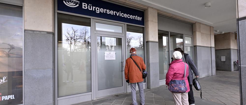 Die Außenstelle des Potsdamer Bürgerservicecenter in der Wilhelmgalerie.