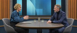 Christian Lindner im Talk bei Caren Miosga