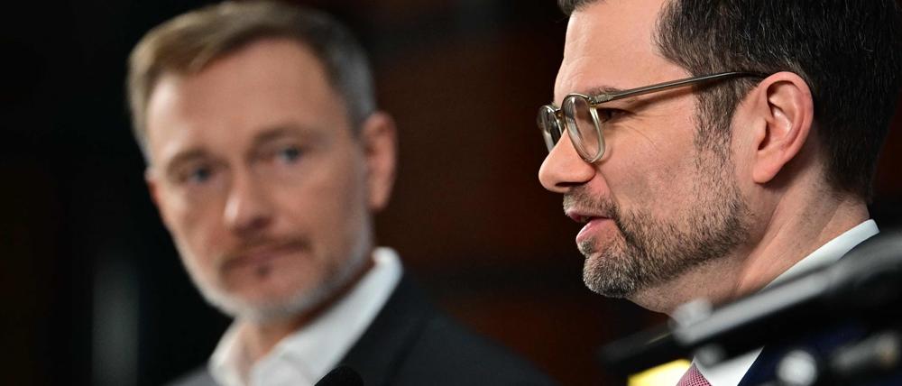 FDP-Chef Christian Lindner und der neue FDP-Generalsekretär Marco Buschmann.