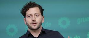 Pressekonferenz mit dem Bundesvorsitzenden vom Bündnis 90/Die Grünen, Felix Banaszak