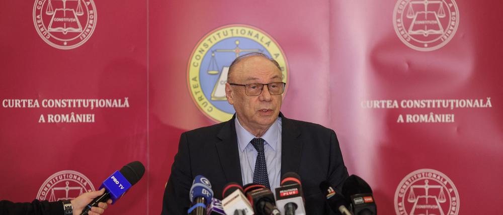 Der Präsident des obersten Gerichtes in Rumänien, Marian Enache.