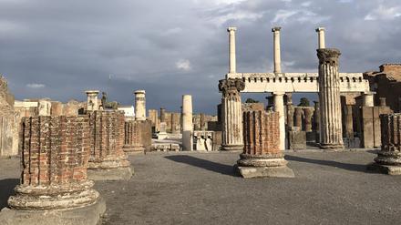 Blick auf das Forum von Pompeij.