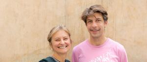 Sebastian Gluschak und Silvia Naumann von der „Klub App“ für Jugendliche.