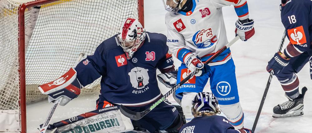 Eisbären-Goalie Jonas Stettmer konnte die Niederlage gegen Zürich nicht verhindern.