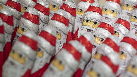 Teures Süßes: Dutzende Schokoweihnachtsmänner 