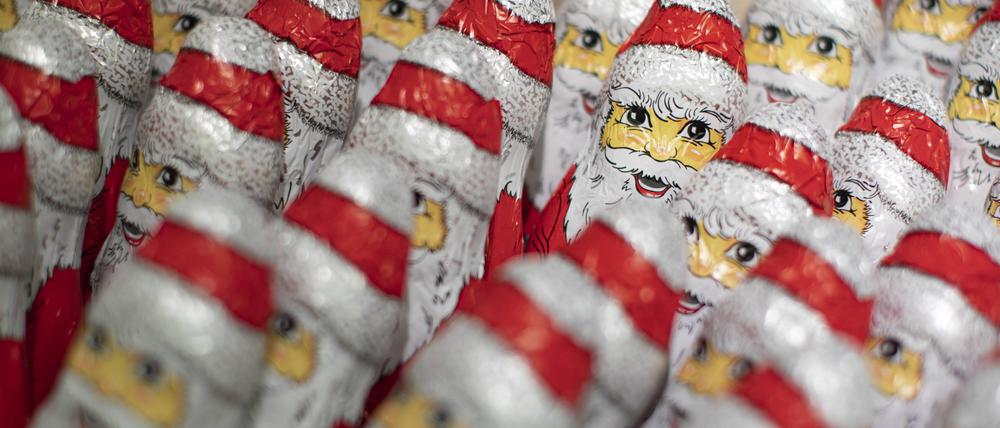 Teures Süßes: Dutzende Schokoweihnachtsmänner 