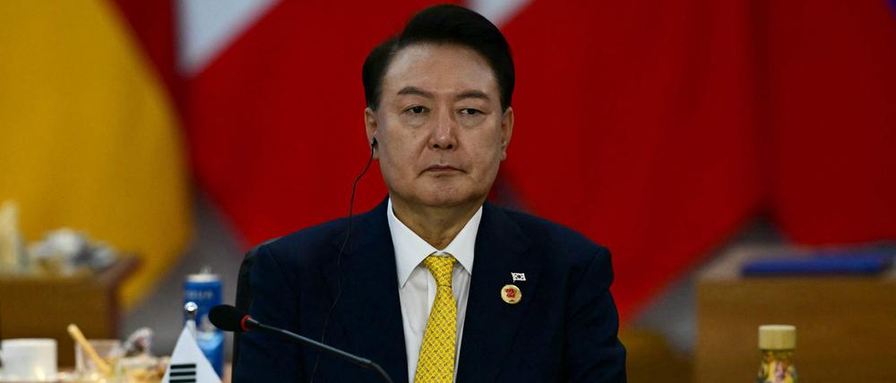 Gegen ihn wird wegen Hochverrats ermittelt: Südkoreas Präsident Yoon Suk Yeol.