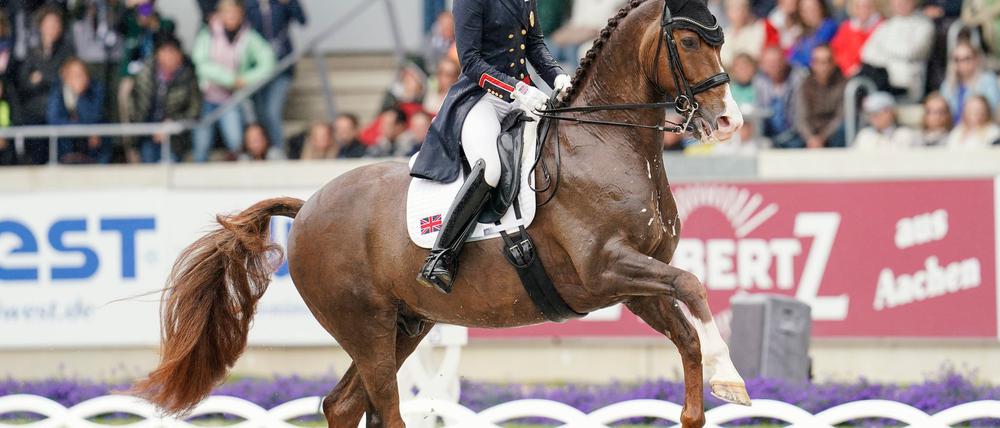 Wird nicht bei Olympia in Paris dabei sein: Charlotte Dujardin.