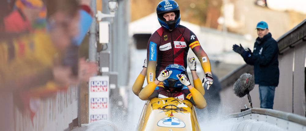Die Saison beginnt in Altenberg. Mit dabei ist der Bob von Johannes Lochner.