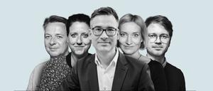 Chefredaktion TagesspiegelChristian Tretbar, Anke Myrrhe, Laura Himmelreich, Stephan Haselberger, Sidney Gennies