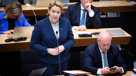 Wirtschaftssenatorin Franziska Giffey (SPD) sieht Berlin trotz vieler Schwierigkeiten auf Wachstumskurs. 