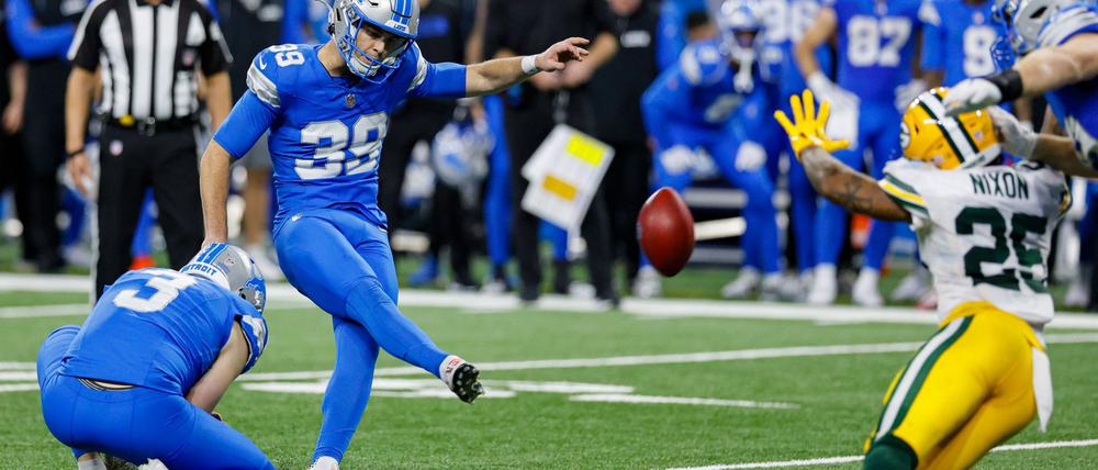 Jake Bates kickt die Detroit Lions in letzter Sekunde zum elften Sieg in Serie und in die Playoffs.
