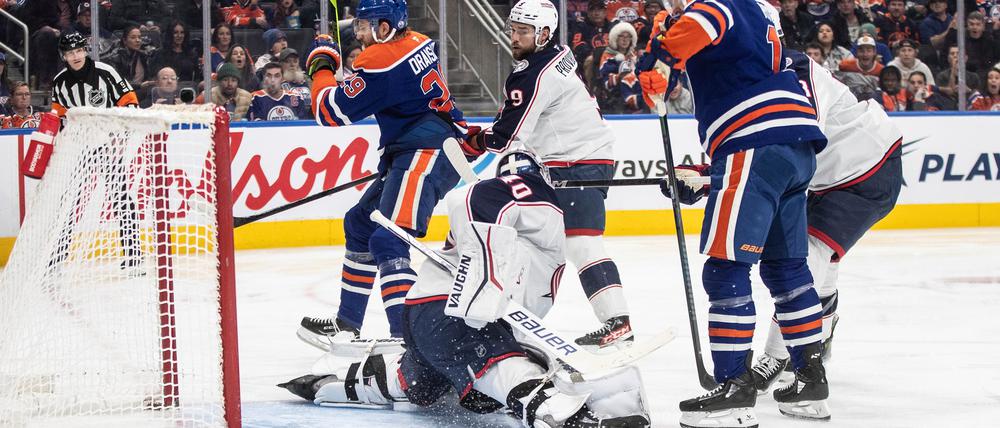 Leon Draisaitl trifft beim 6:3 der Edmonton Oilers gegen die Columbus Blue Jackets doppelt.