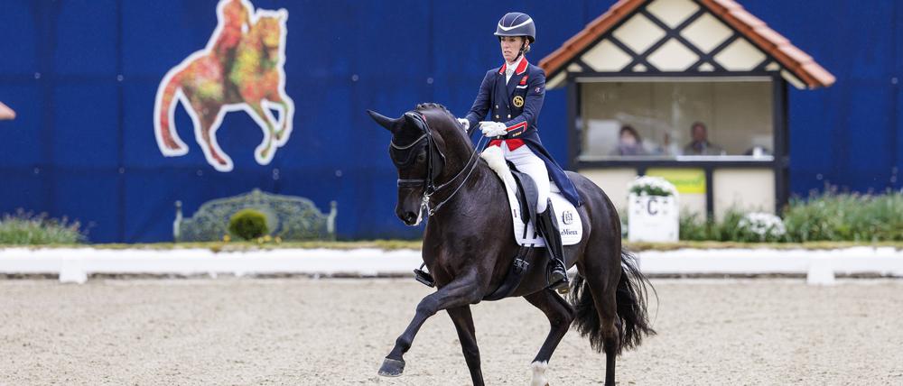 Charlotte Dujardin bei einem Wettbewerb im Frühjahr.