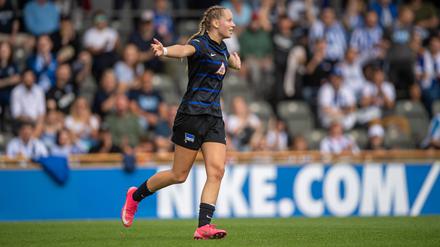 Elfie Wellhausen hat fast die Hälfte aller Tore von Hertha BSC in dieser Saison erzielt.