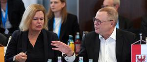 Bei Asylthemen wurden sich Bundesinnenministerin Nancy Faeser (SPD) und Brandenburgs Innenminister Michael Stübgen (CDU), diesmal nicht einig.