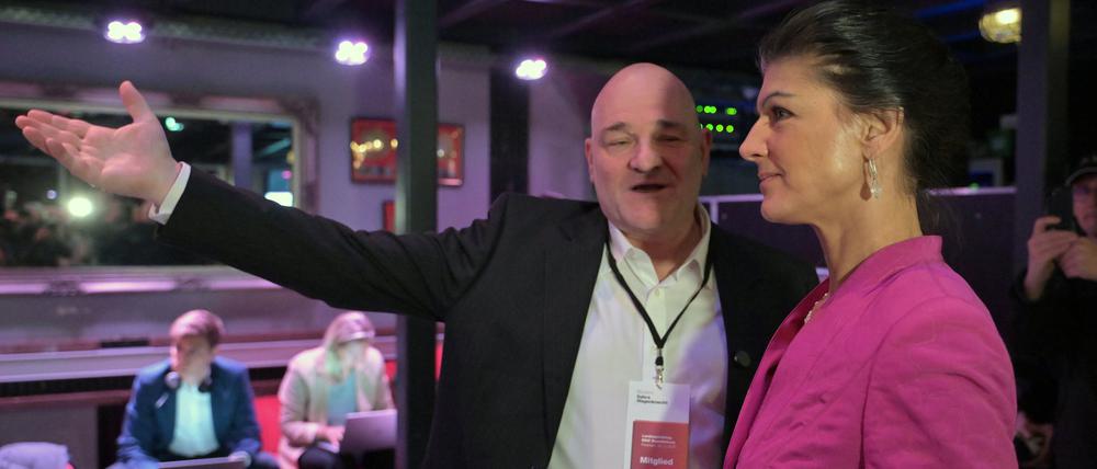 Robert Crumbach mit Sahra Wagenknecht