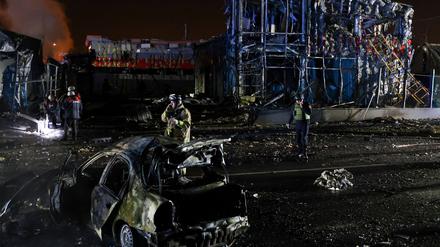 Die südostukrainische Großstadt Saporischschja wird immer wieder vom russischen Militär mit Gleitbomben angegriffen.