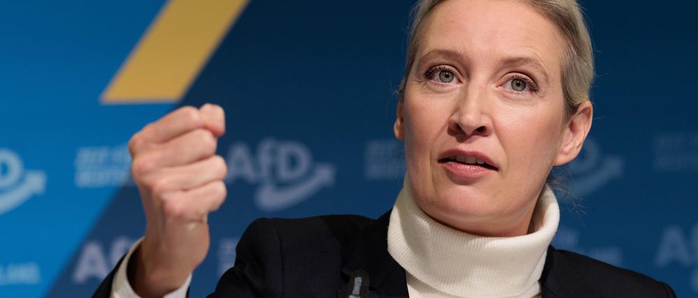 AfD-Chefin Alice Weidel soll ihre Partei als Kanzlerkandidatin in den Bundestagswahlkampf führen. 