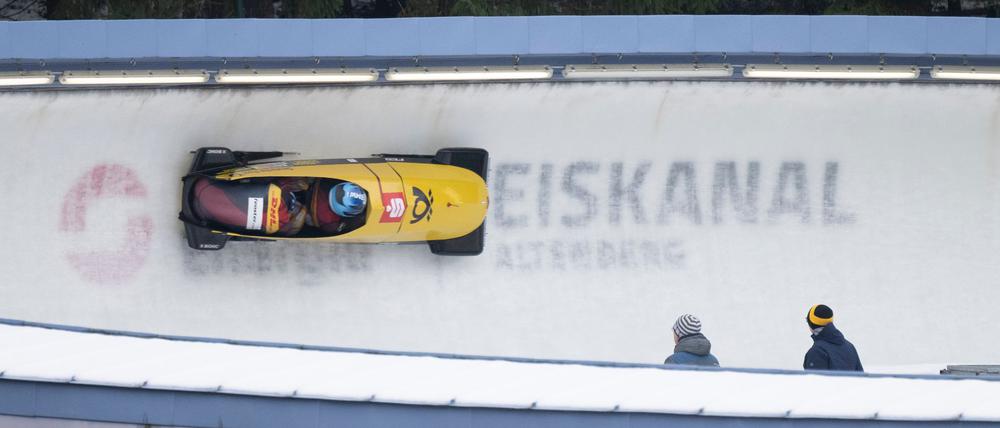  Francesco Friedrich und Simon Wulff sorgten gleich im ersten Weltcuplauf für einen Startrekord.
