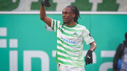 Der Mann des Tages in Fürth: Doppel-Torschütze Noel Futkeu.