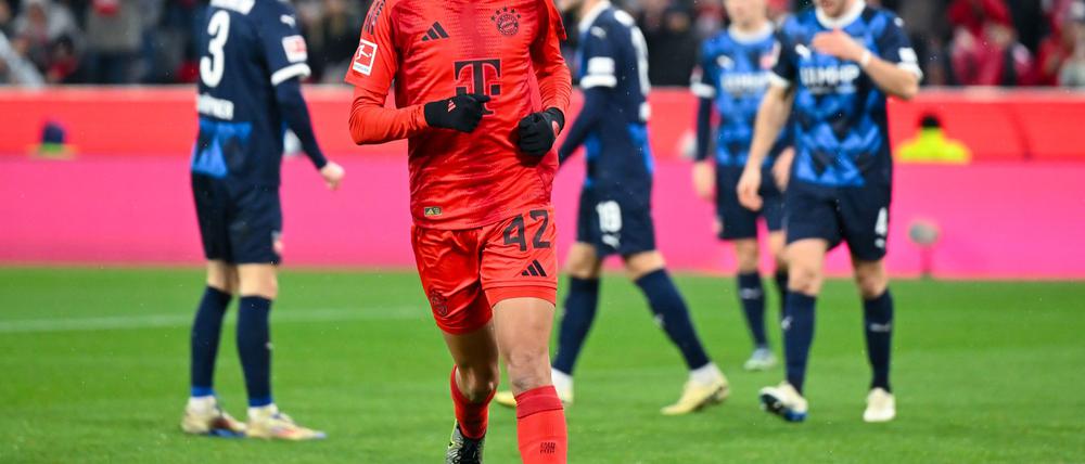 Traf beim Sieg der Bayern gegen Heidenheim: Jamal Musiala